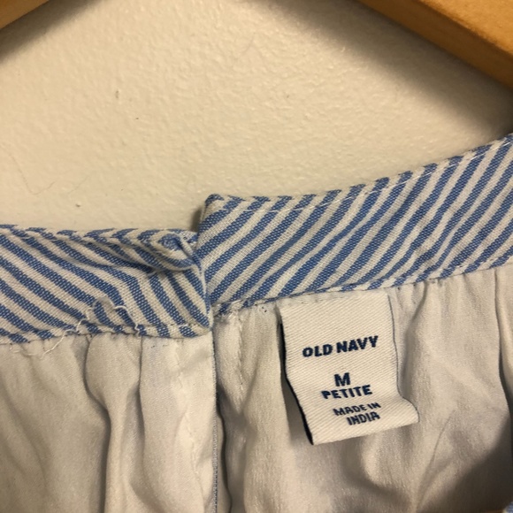 old navy swing tier blue stripe dress - Picture 4 of 7